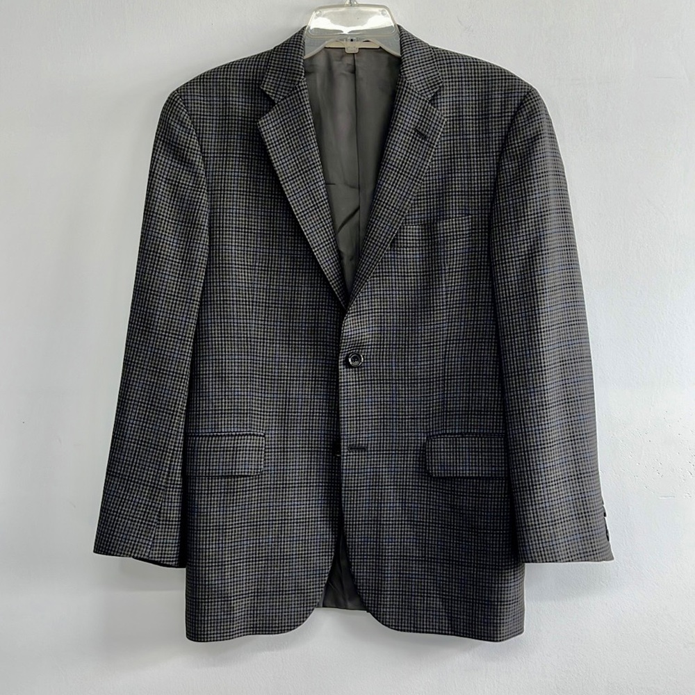 Burberry Men’s Plaid Blazer, size 42s